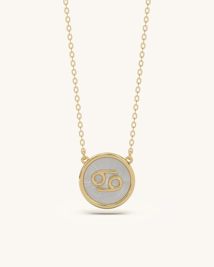 Cancer Gold Necklace