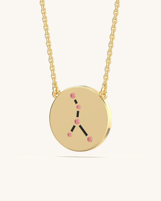 Cancer Gold Necklace