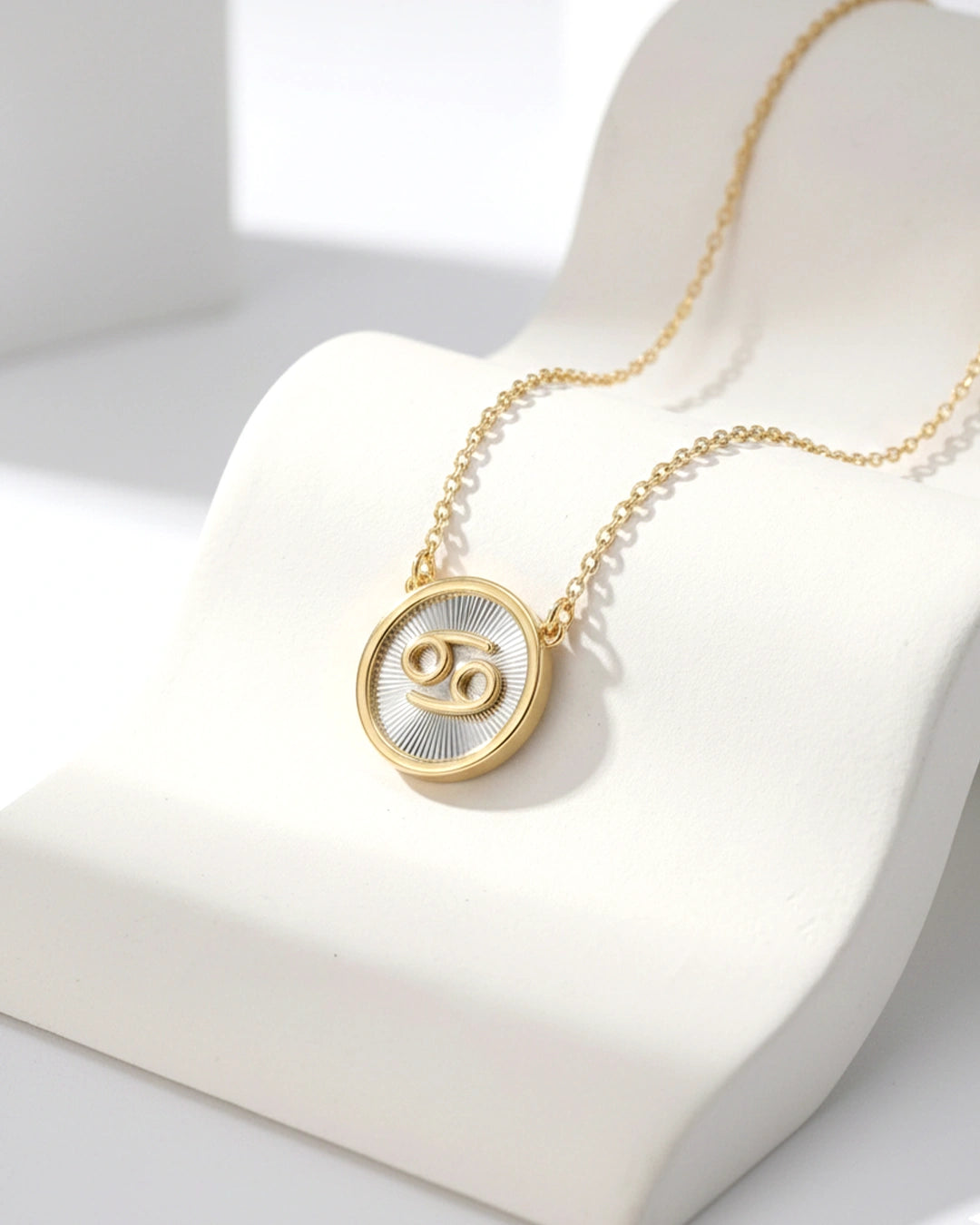 Cancer Gold Necklace