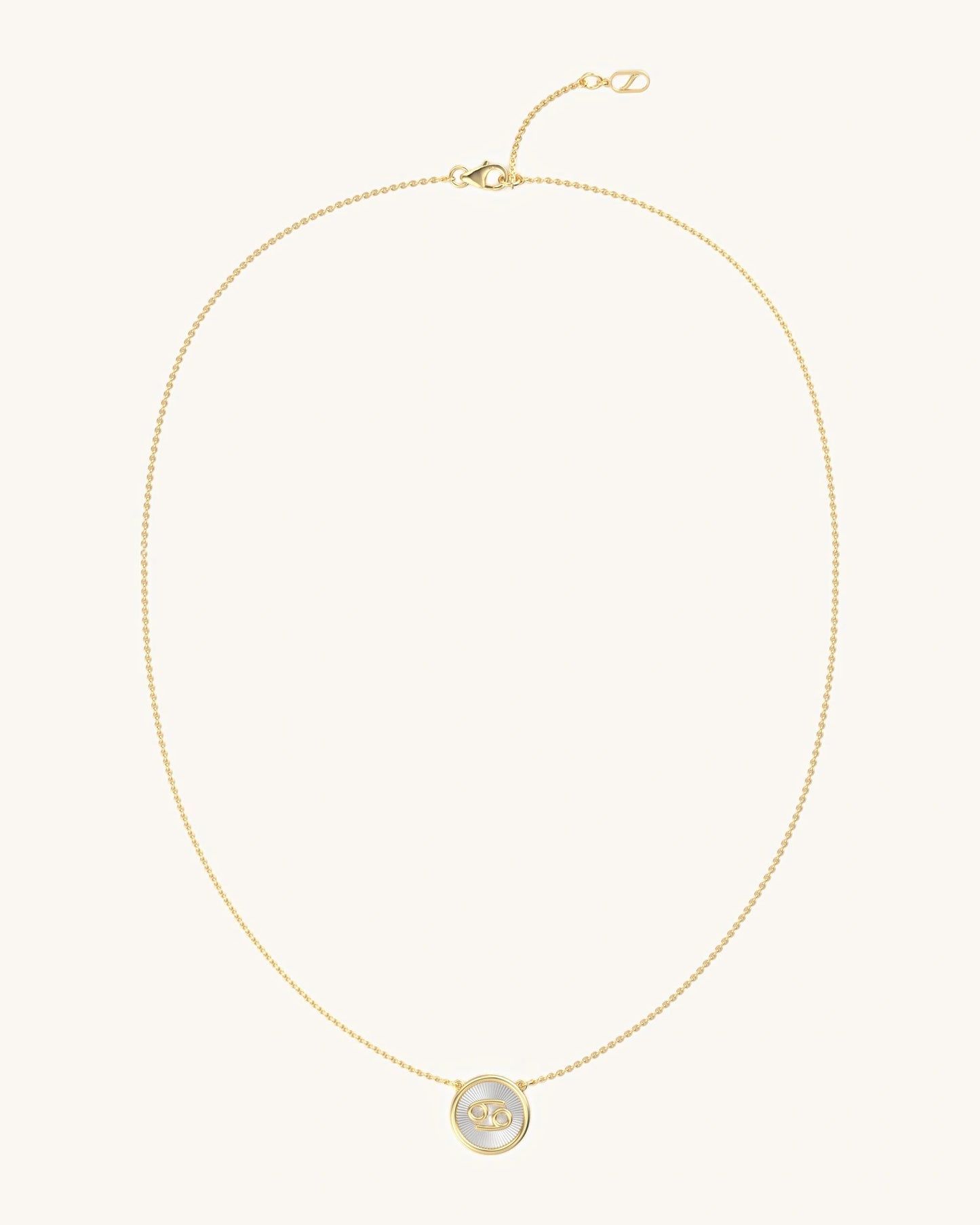 Cancer Gold Necklace