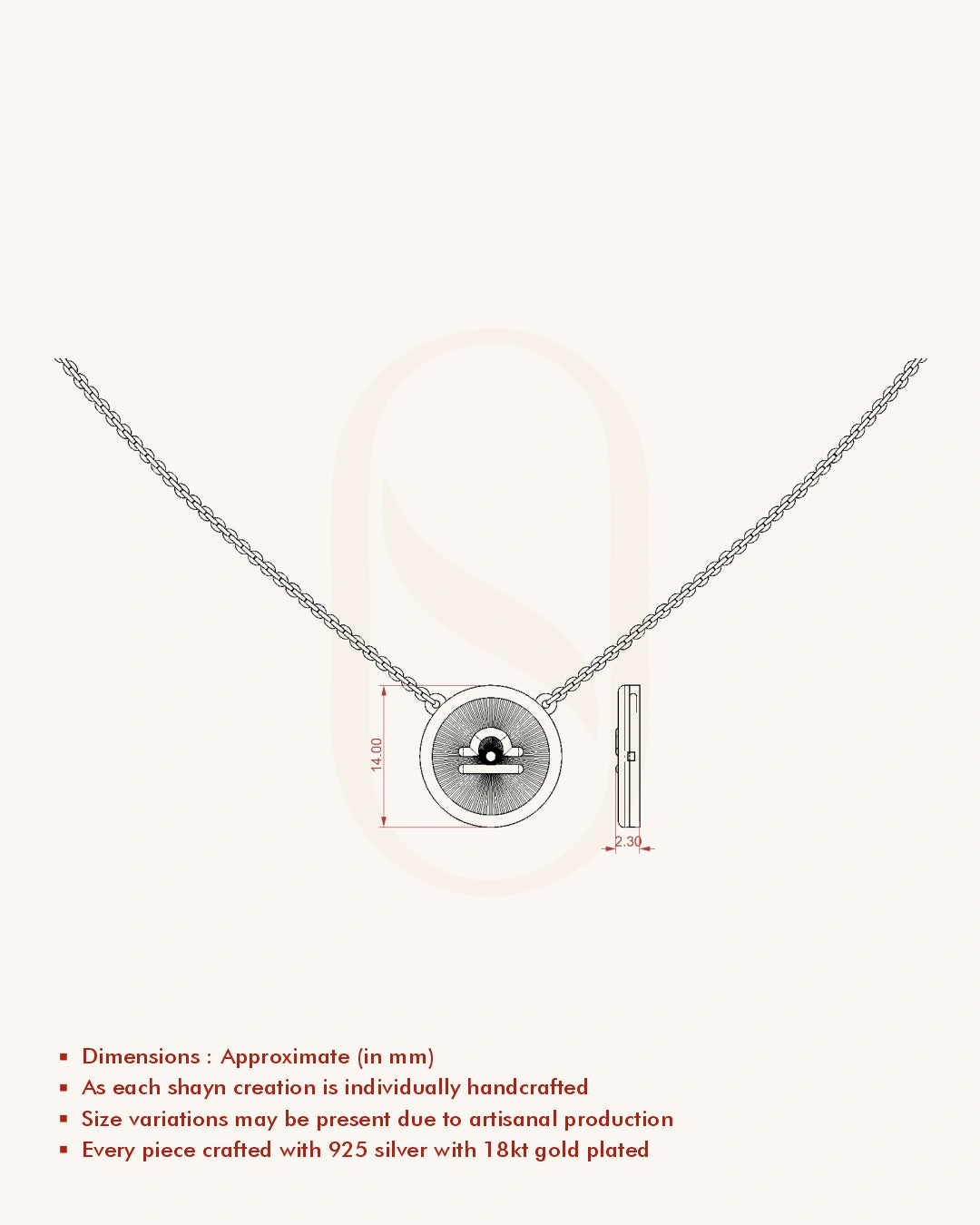 Libra Zodiac Necklace