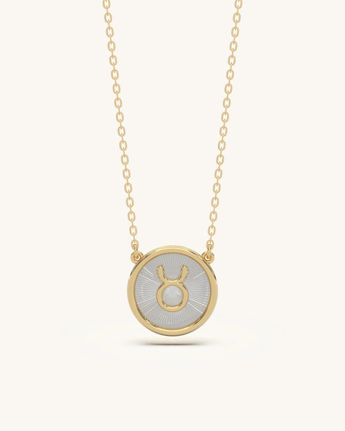 Small pendant necklace 925 sterling silver 18KT gold vermeil minimal design