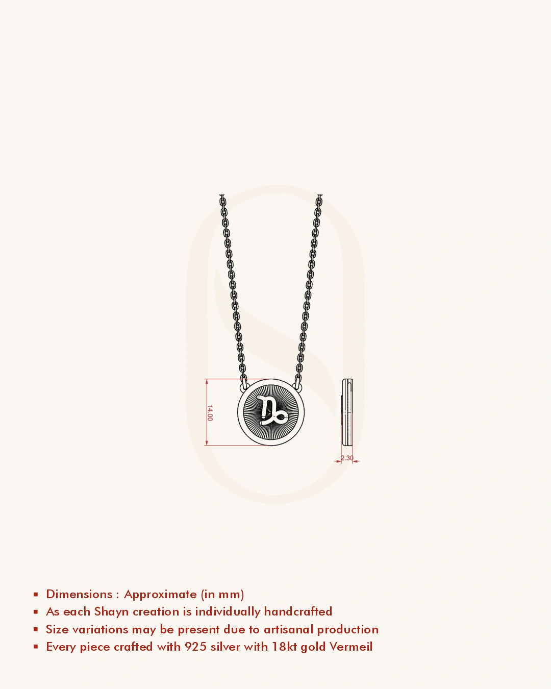 Capricorn Charm Necklace