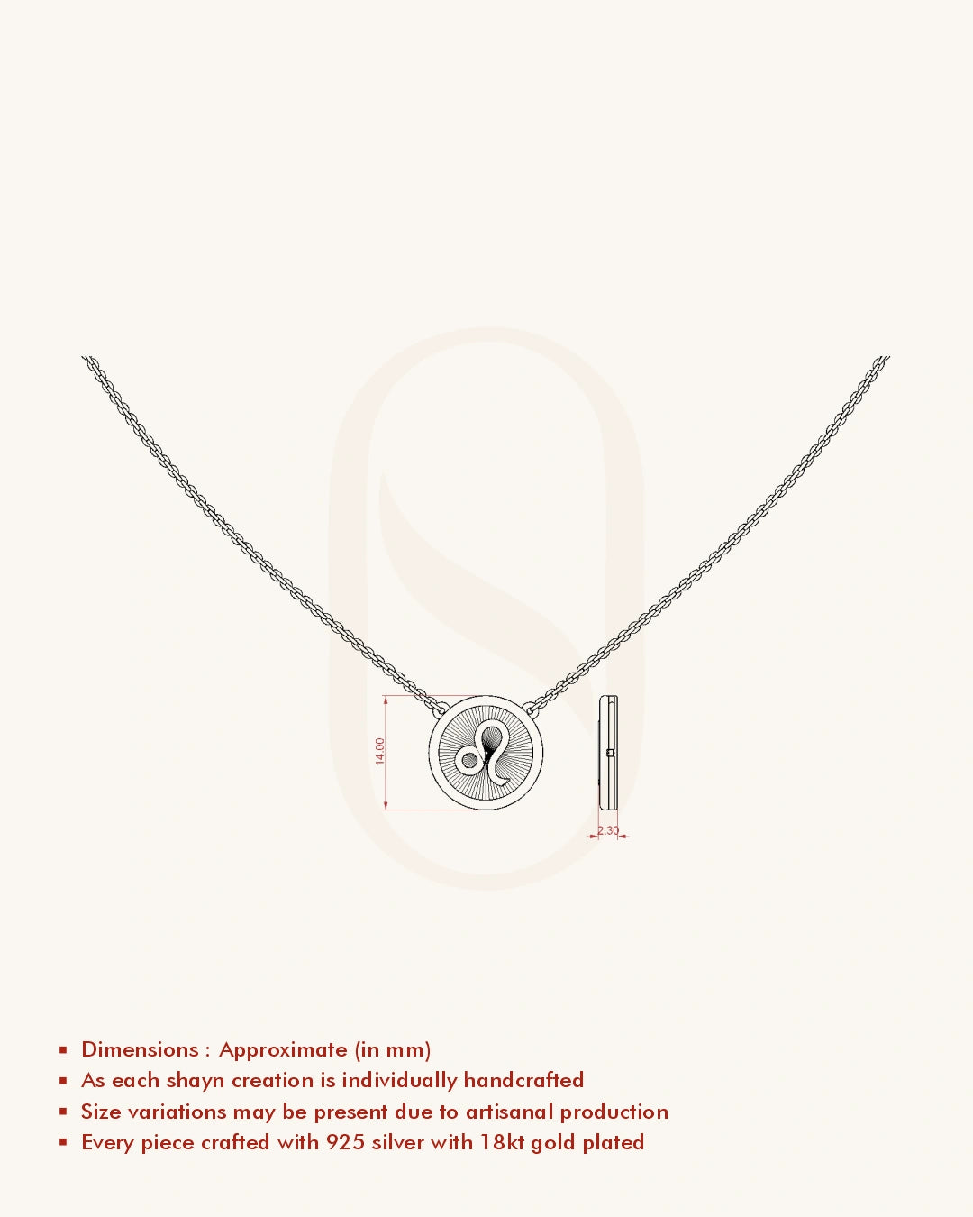 Leo Medallion Necklace