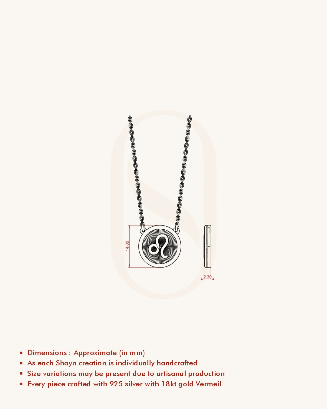 Leo Medallion Necklace