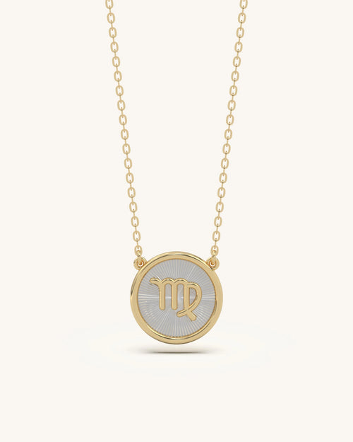Silver pendant necklace 925 sterling silver 18KT gold vermeil minimal design
