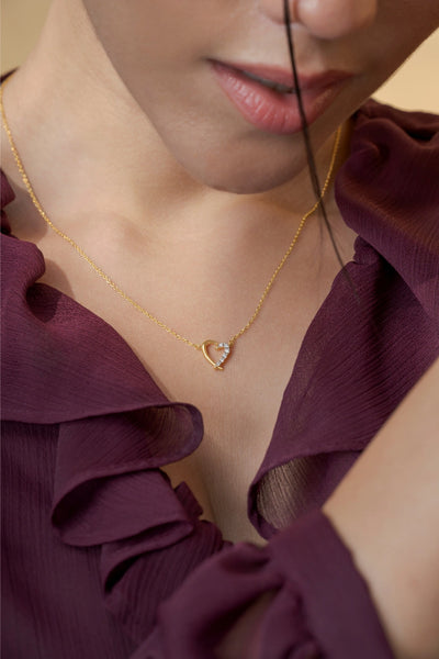 Side Sparkle Necklace