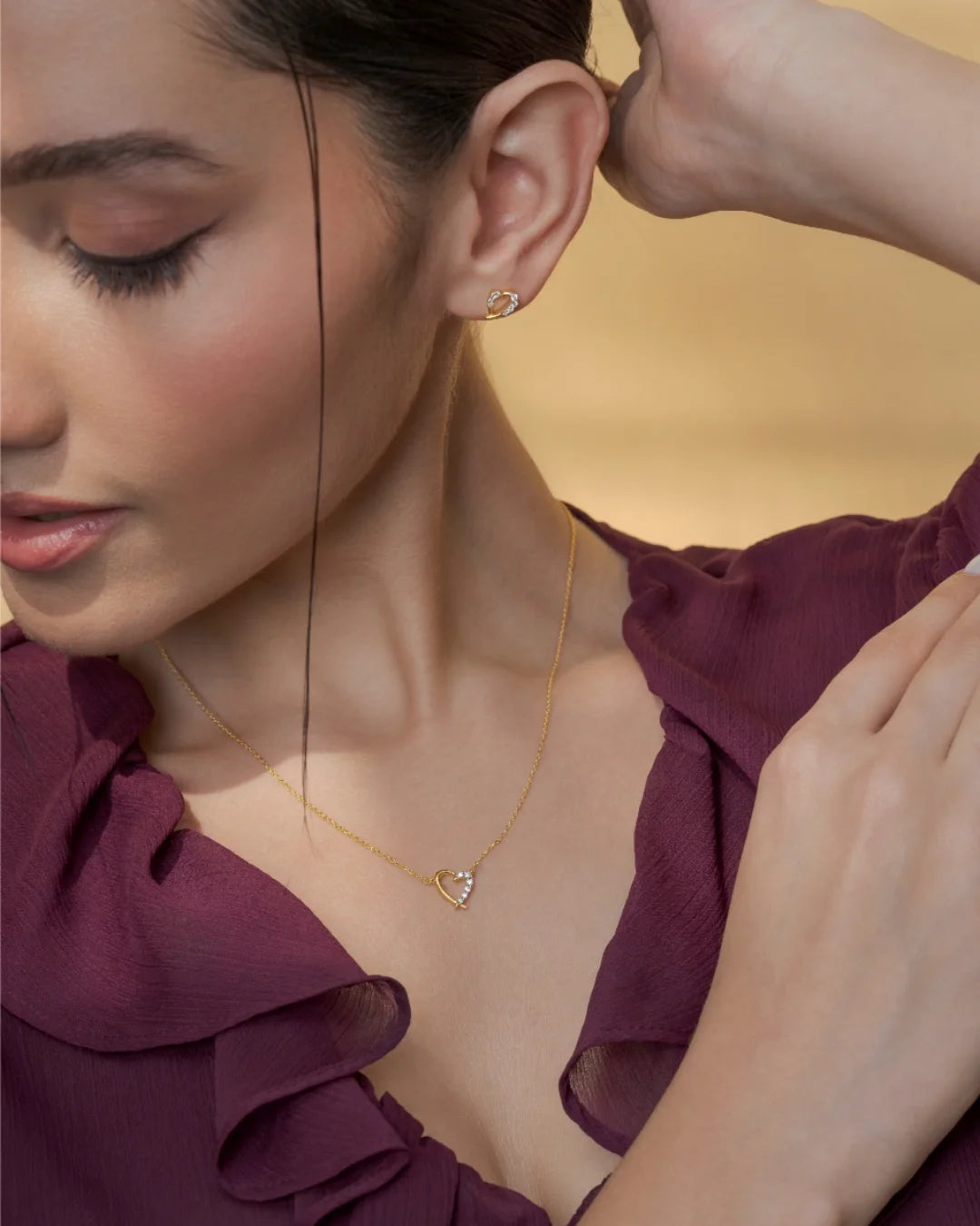 Side Sparkle Necklace