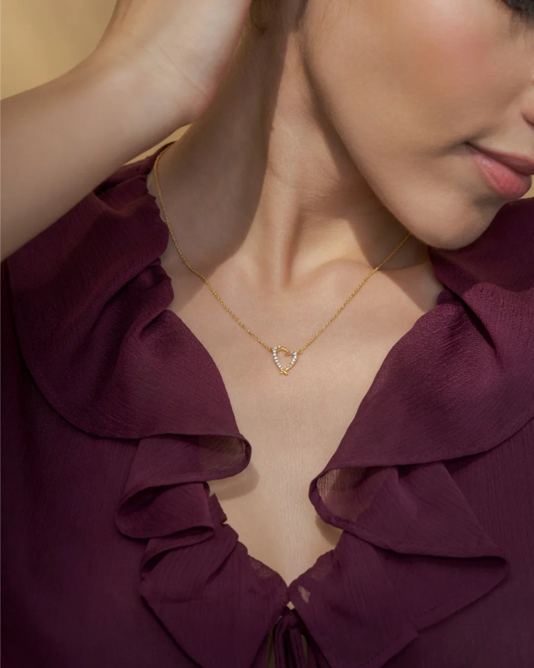 Open Heart Necklace