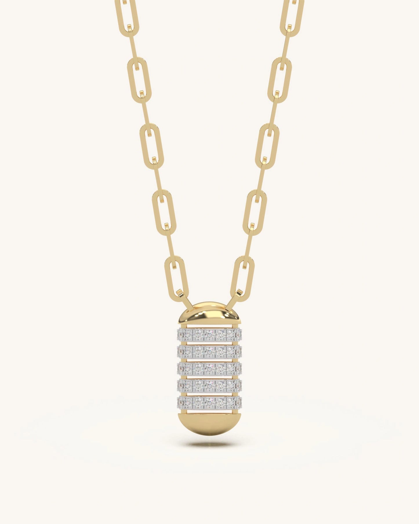 Necklaces for girls 925 silver 18KT gold vermeil barrel pendant