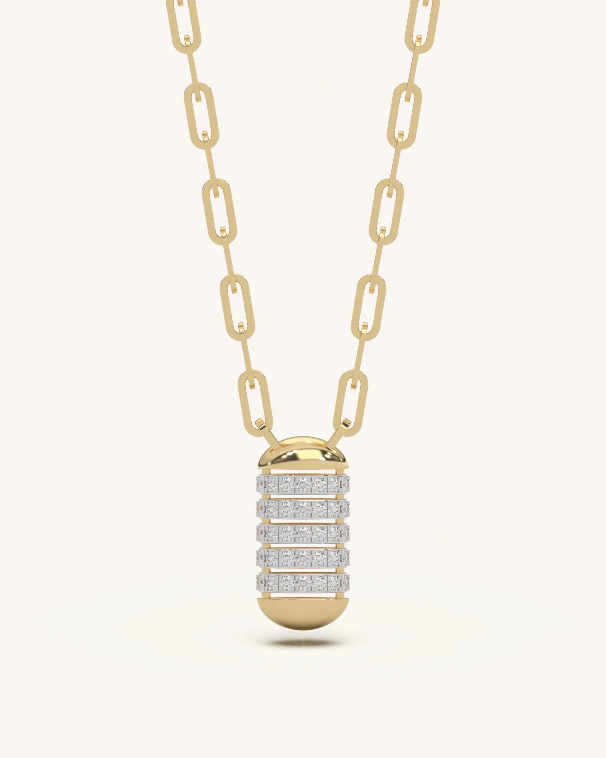 Necklaces for girls 925 silver 18KT gold vermeil barrel pendant