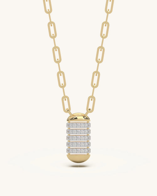 Necklaces for girls 925 silver 18KT gold vermeil barrel pendant