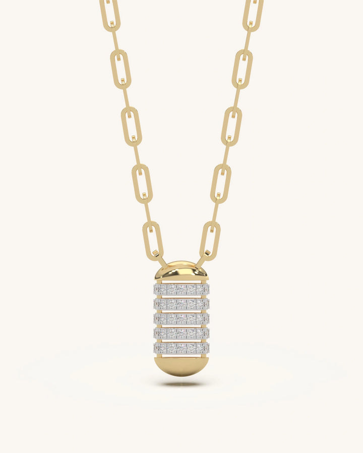 Necklaces for girls 925 silver 18KT gold vermeil barrel pendant