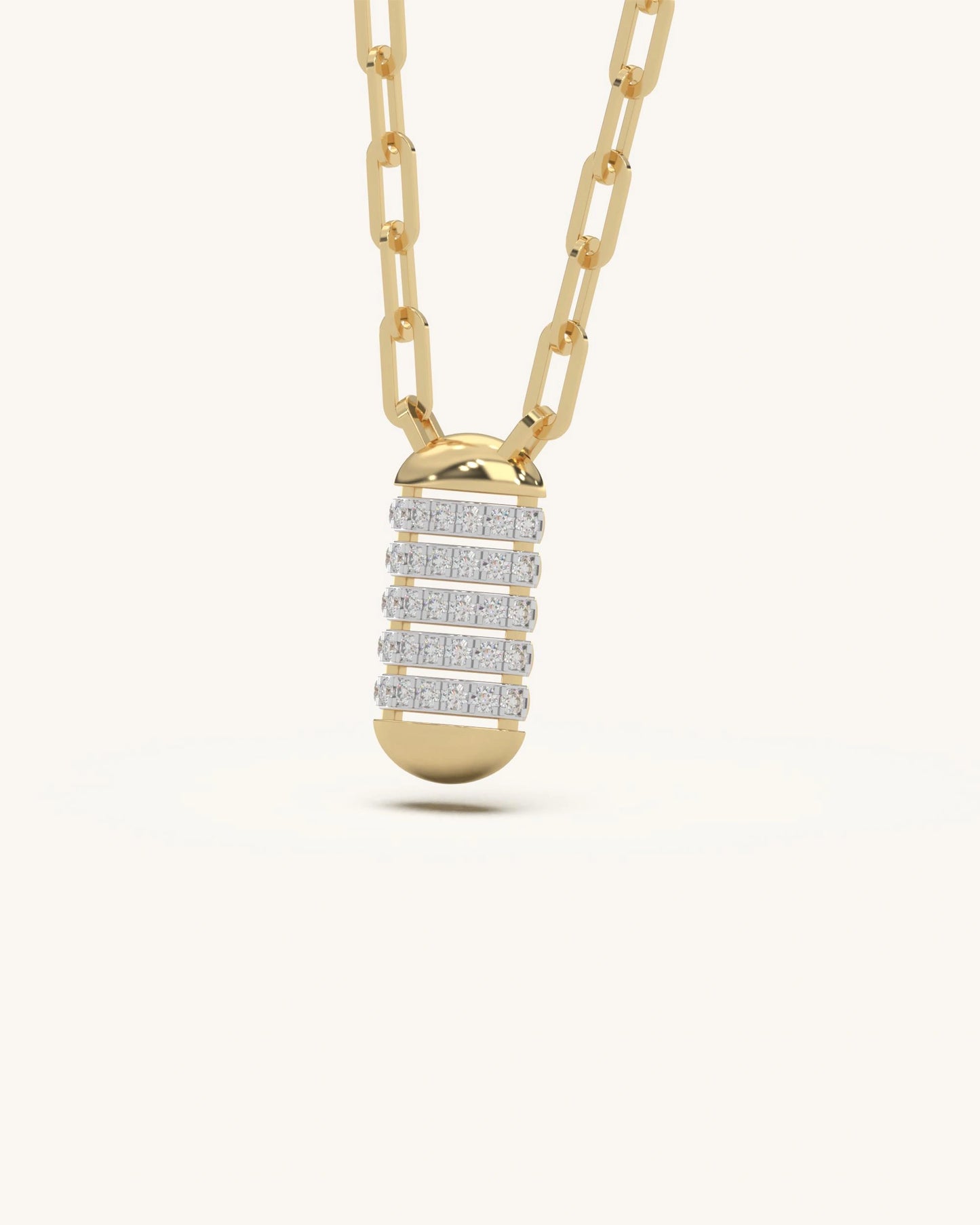Fluted Barrel Necklace