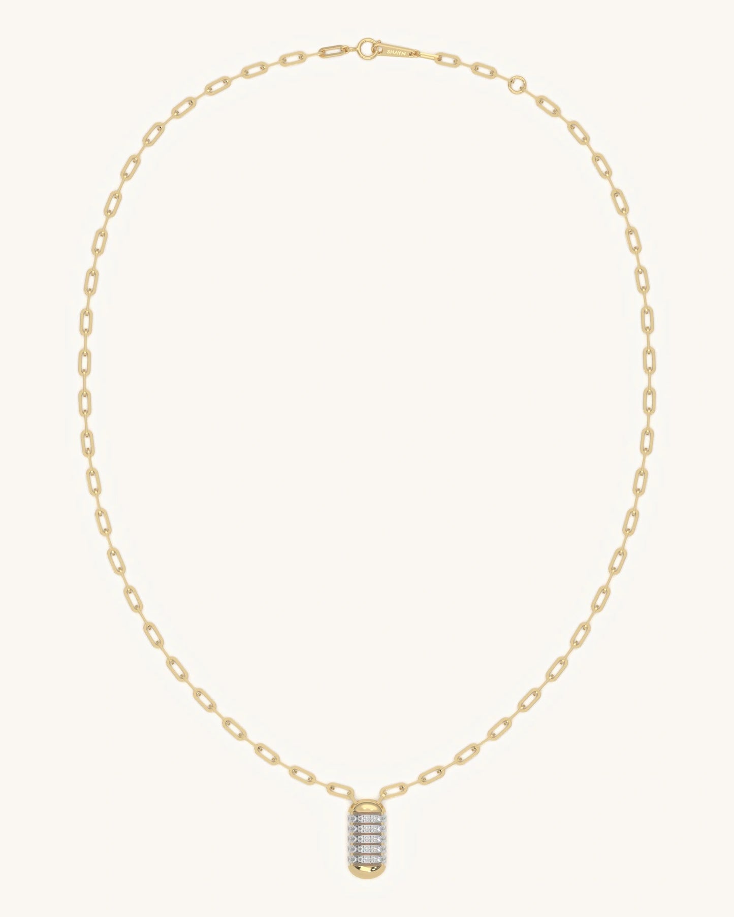 Fluted Barrel Necklace