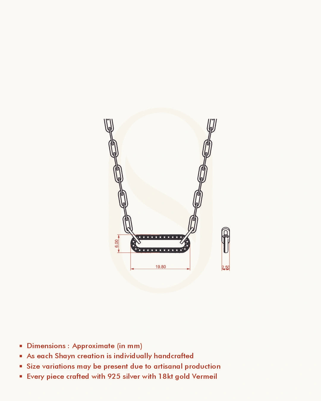 Gilded Horizon Link Necklace