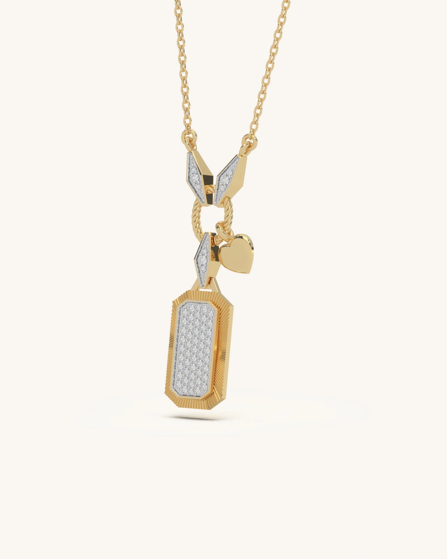 Vintage Texture Tag Pendant