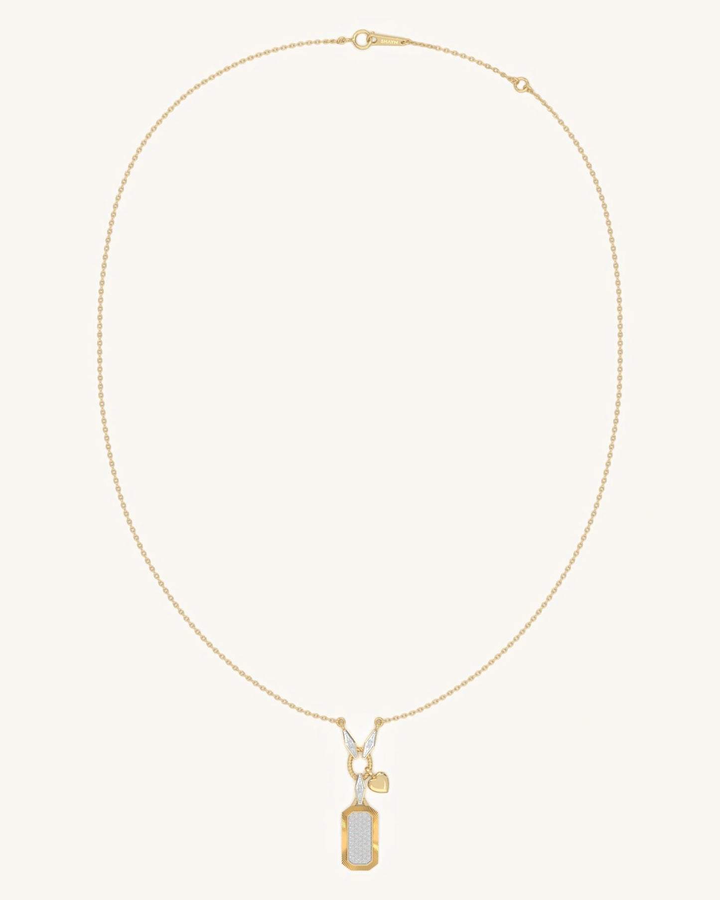 Vintage Texture Tag Pendant