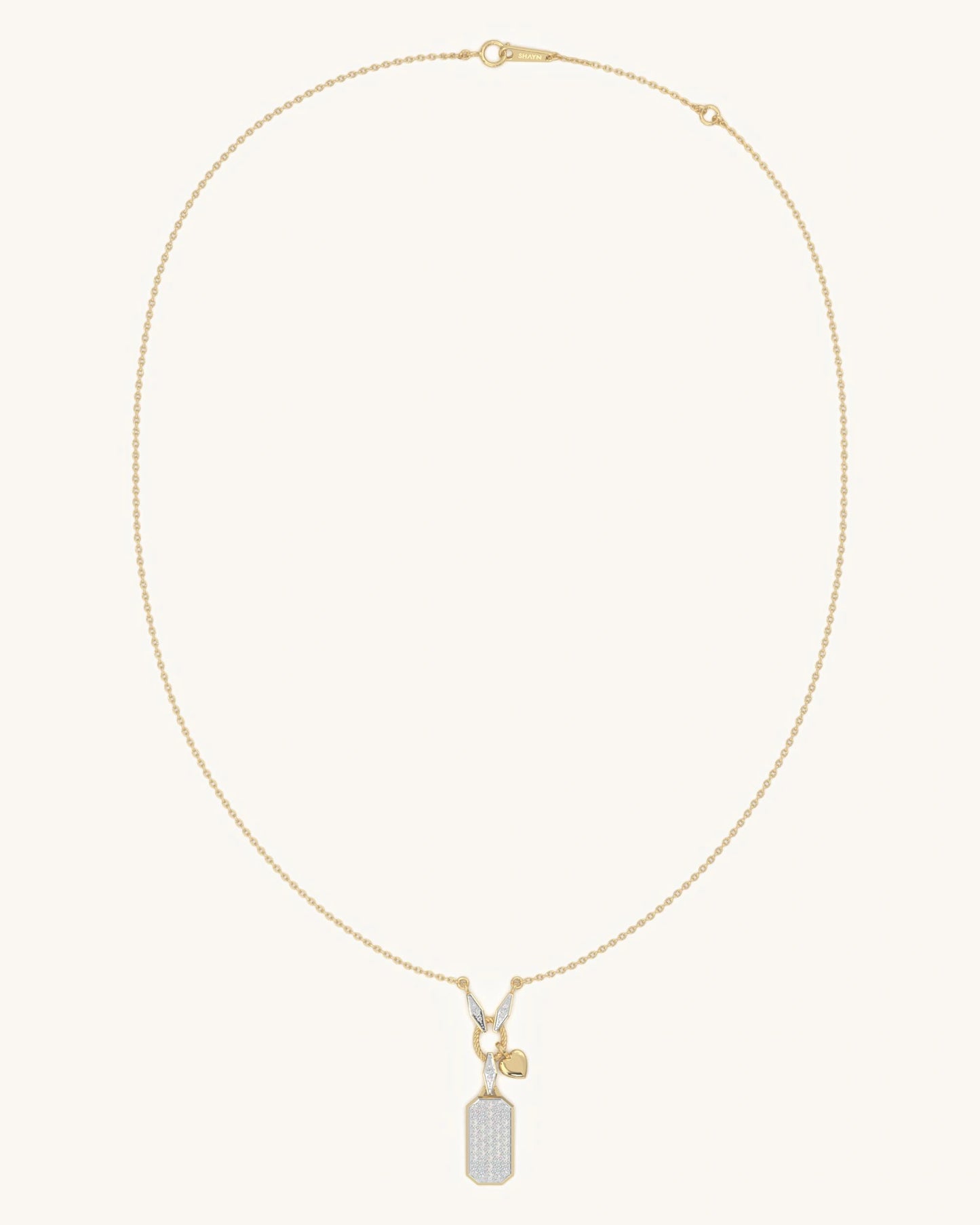 Full Pave Tag Pendant
