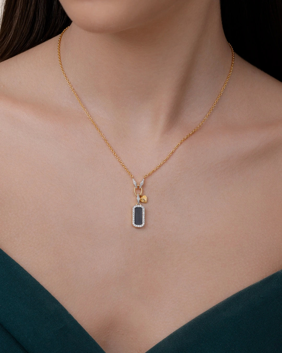 Onyx Tag Pendant