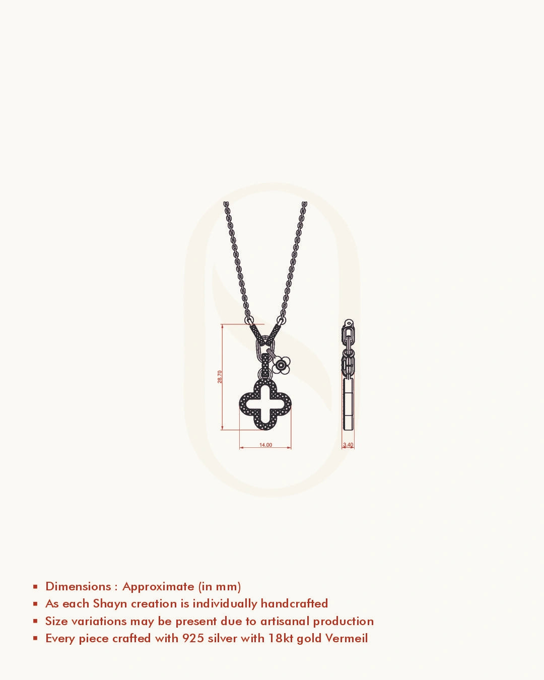 Lapis Lazuli Clover Pendant