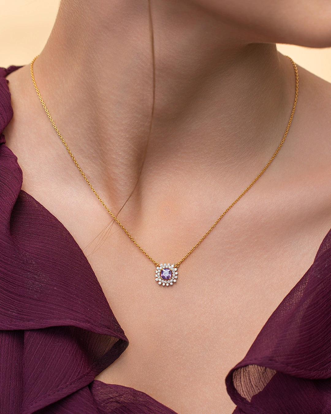 Violet Bloom Pendant