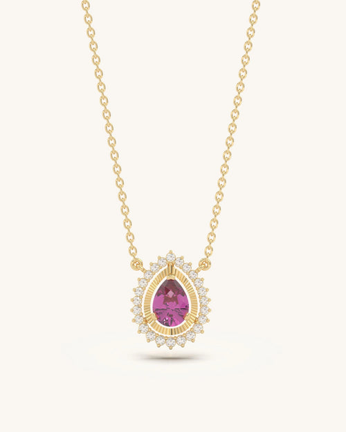 color stone necklace