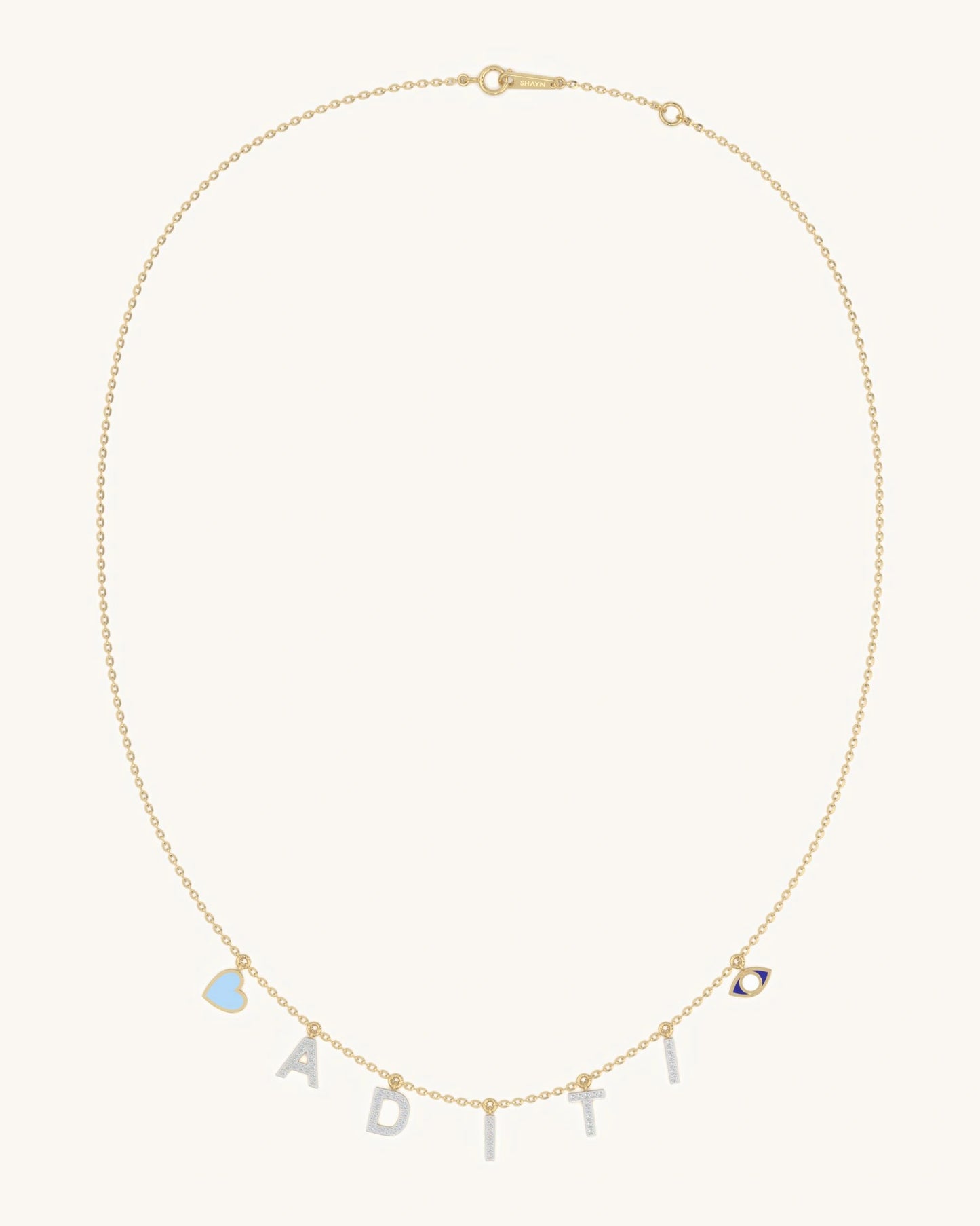 Name Story Duo Charm Necklace