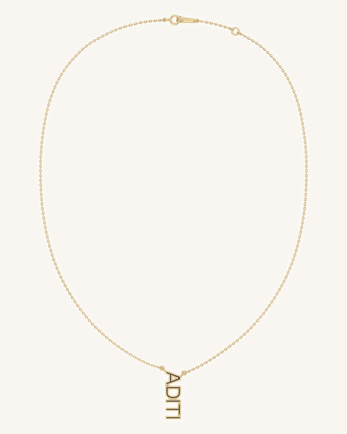 Name Story Vertical Necklace