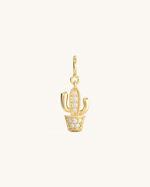 Cactus Diamond Charm