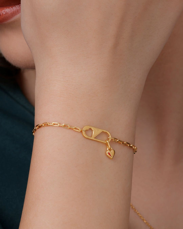 Lock Heart Bracelet
