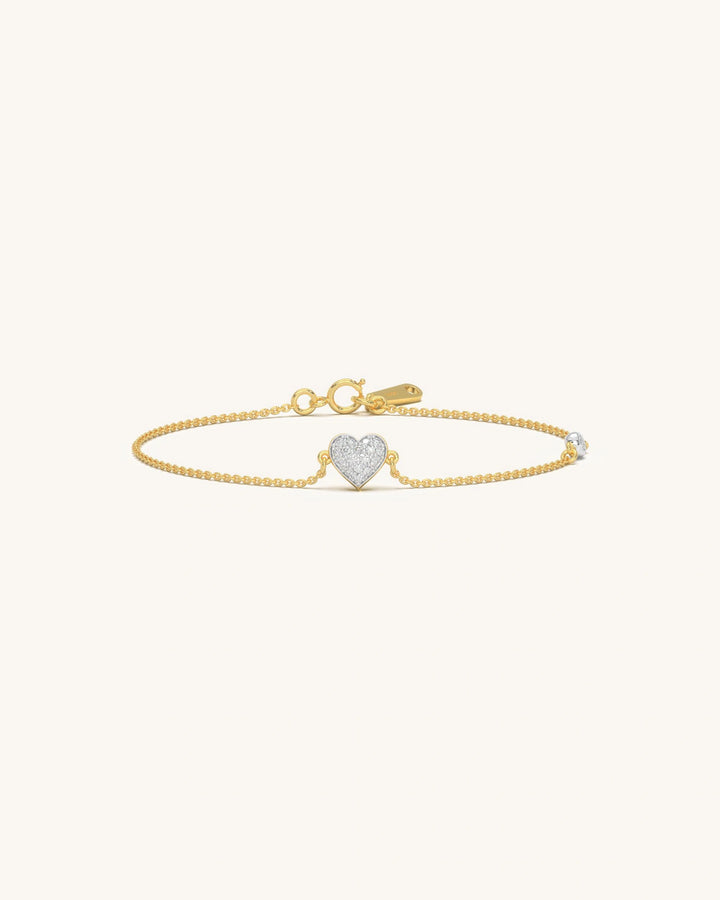 Heart Diamond Bracelet