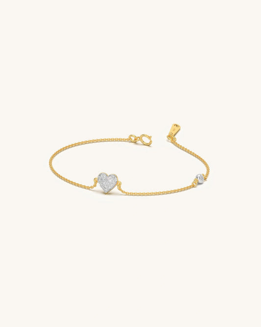 Heart Diamond Bracelet