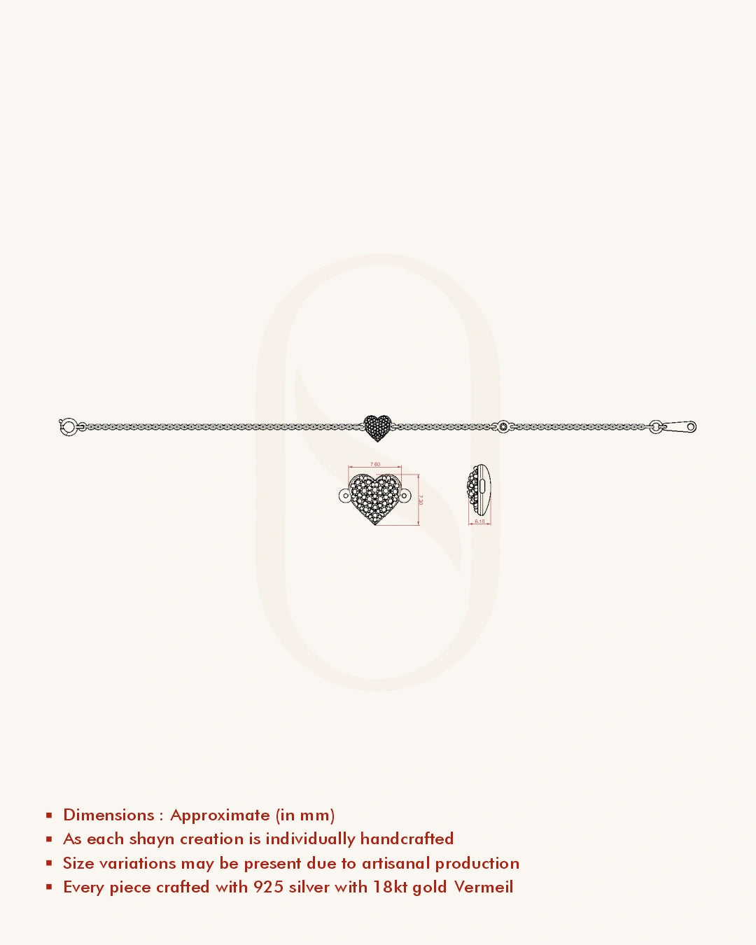 Heart Diamond Bracelet