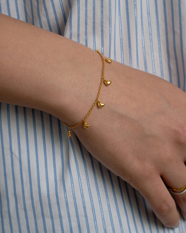 Heart Charm Bracelet