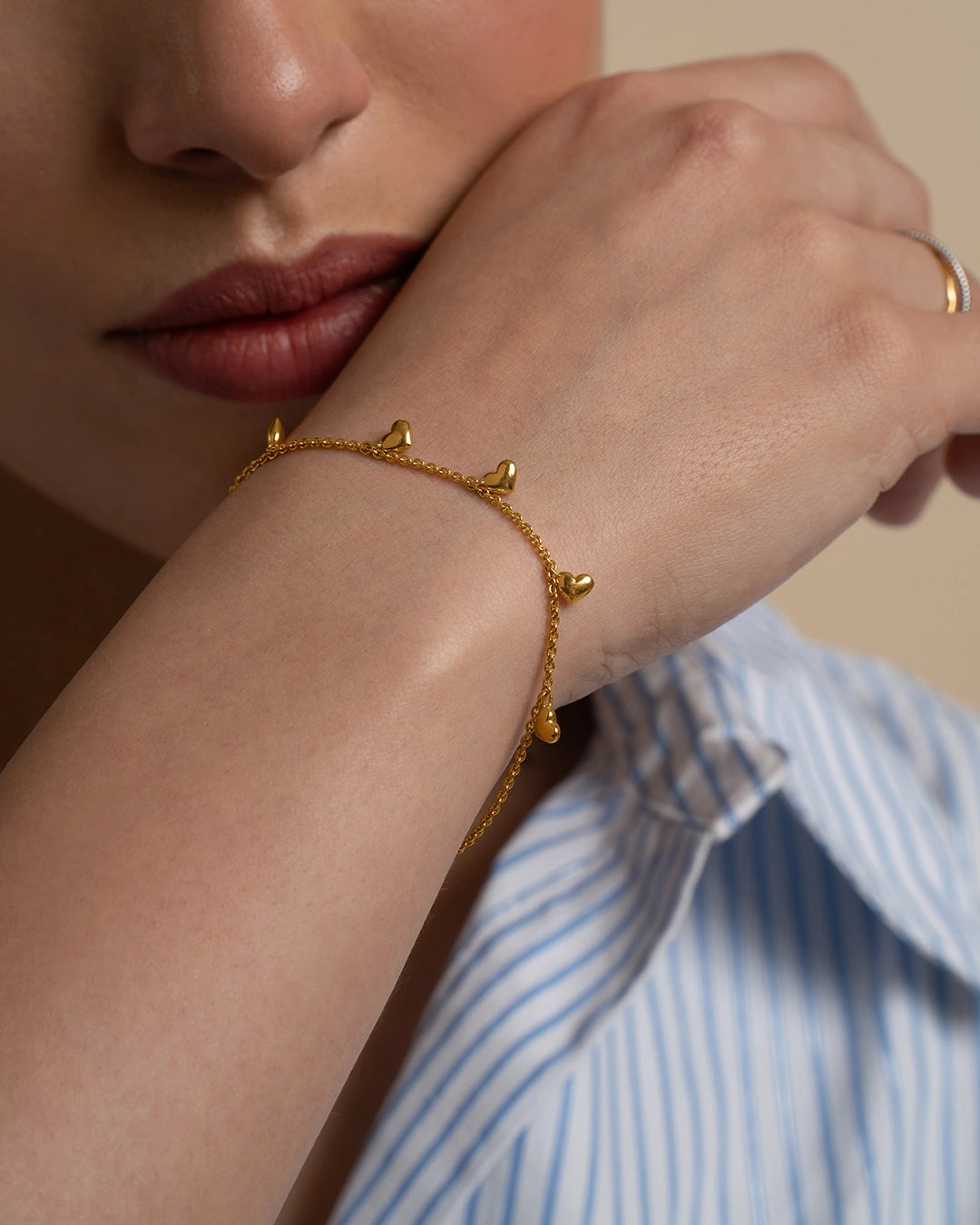 Heart Charm Bracelet