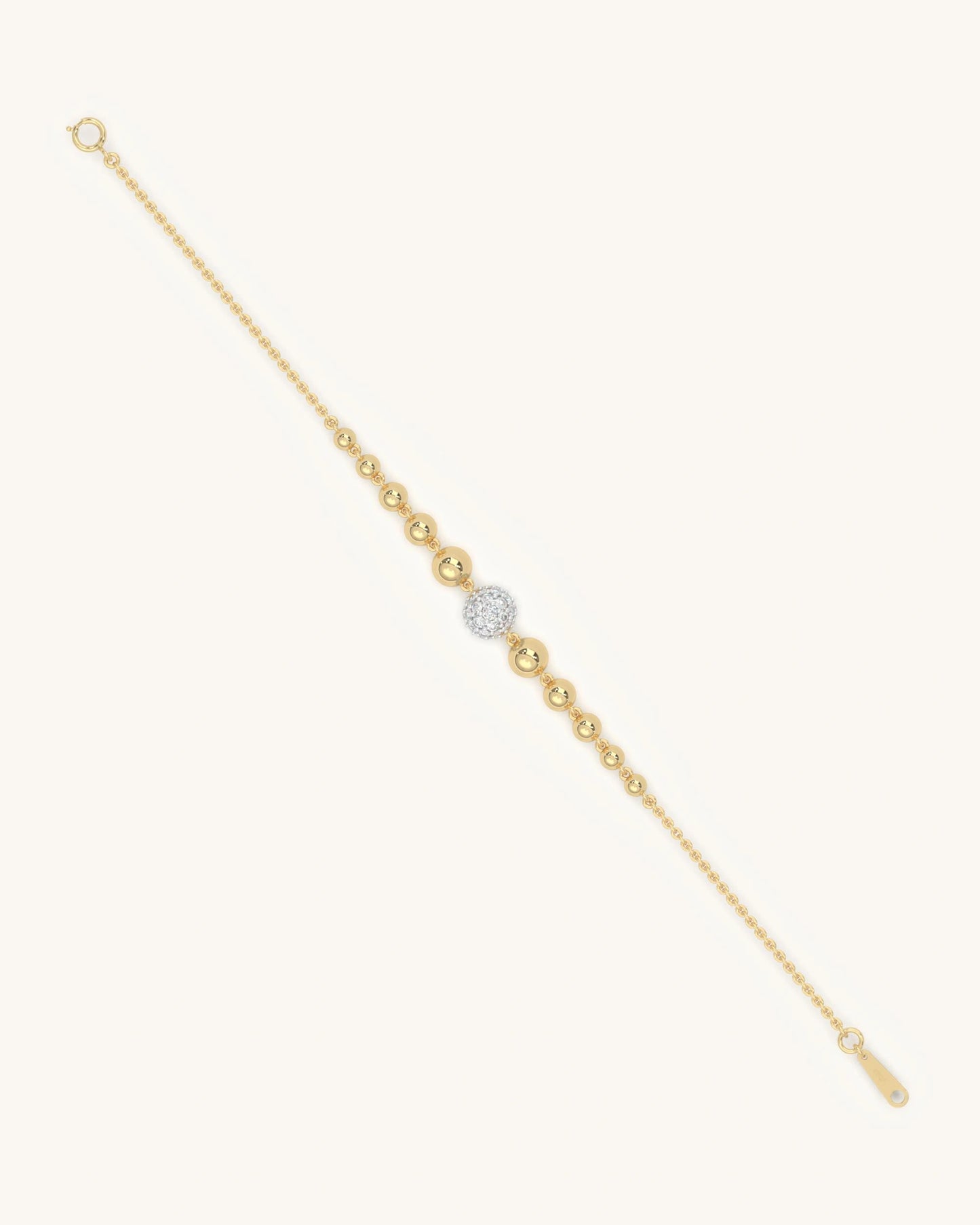 Gold Vermeil  Beaded Bracelet