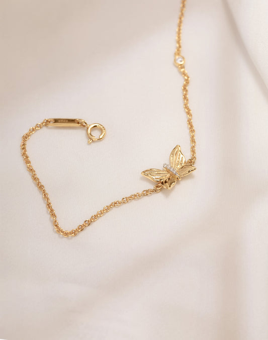 Gold Butterfly Bracelet
