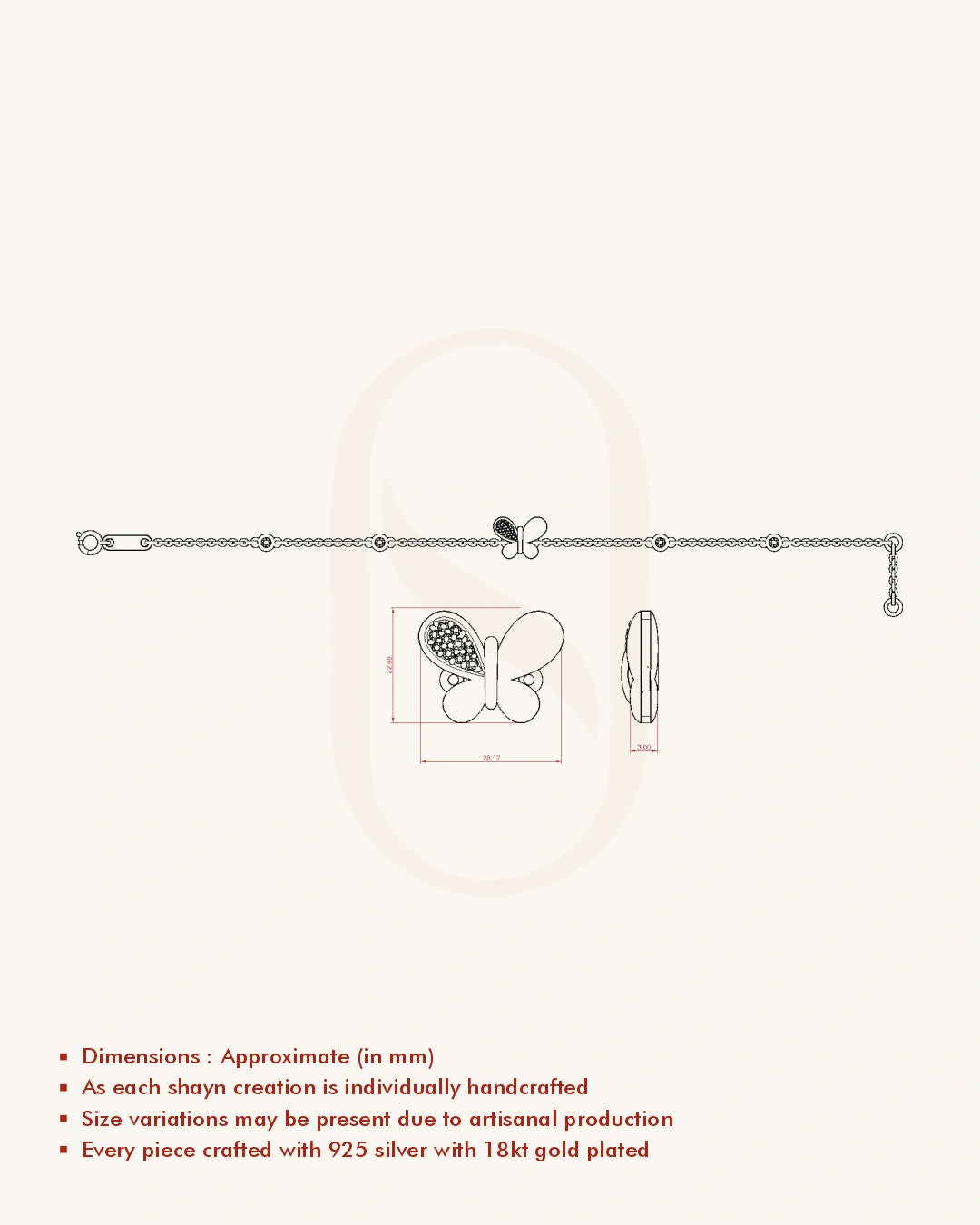 Butterfly Double Bracelet