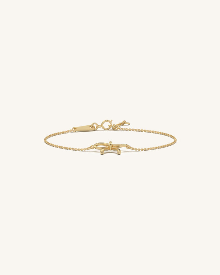 Outline Bow Bracelet
