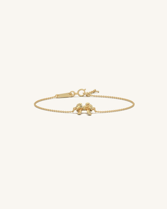 Gold Ribbon Bracelet