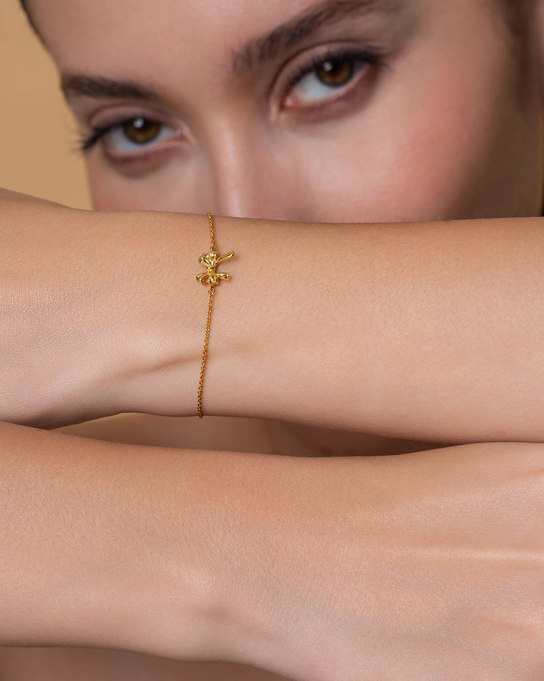 Gold Vermeil Ribbon Bracelet