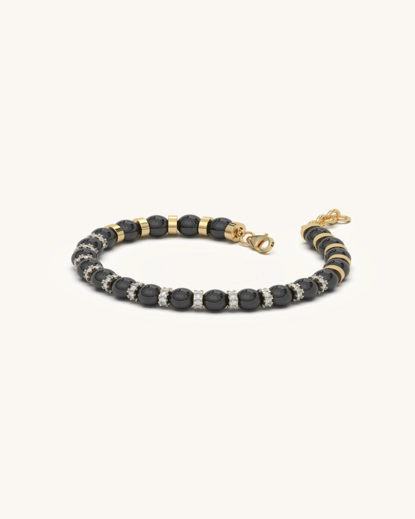 Sophisticated Onyx & Pavé Bracelet