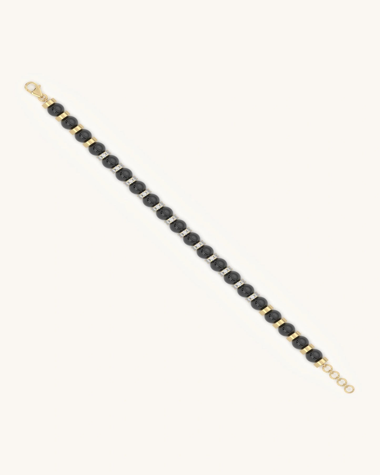 Sophisticated Onyx & Pavé Bracelet