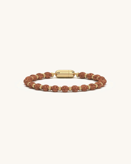 Silver rudraksha bracelet 925 sterling silver gold capped beads spiritual design