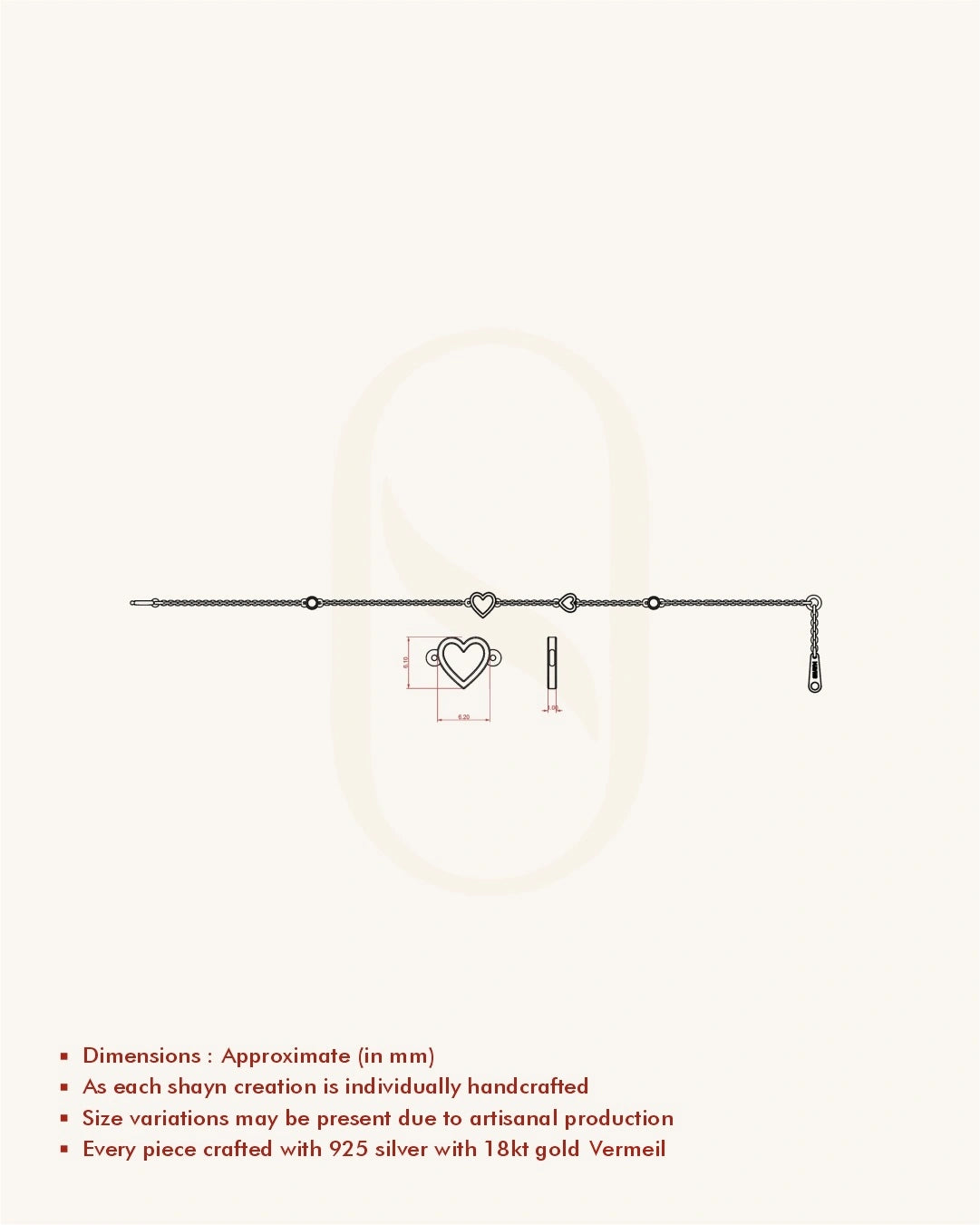 Heart Motif Bracelet