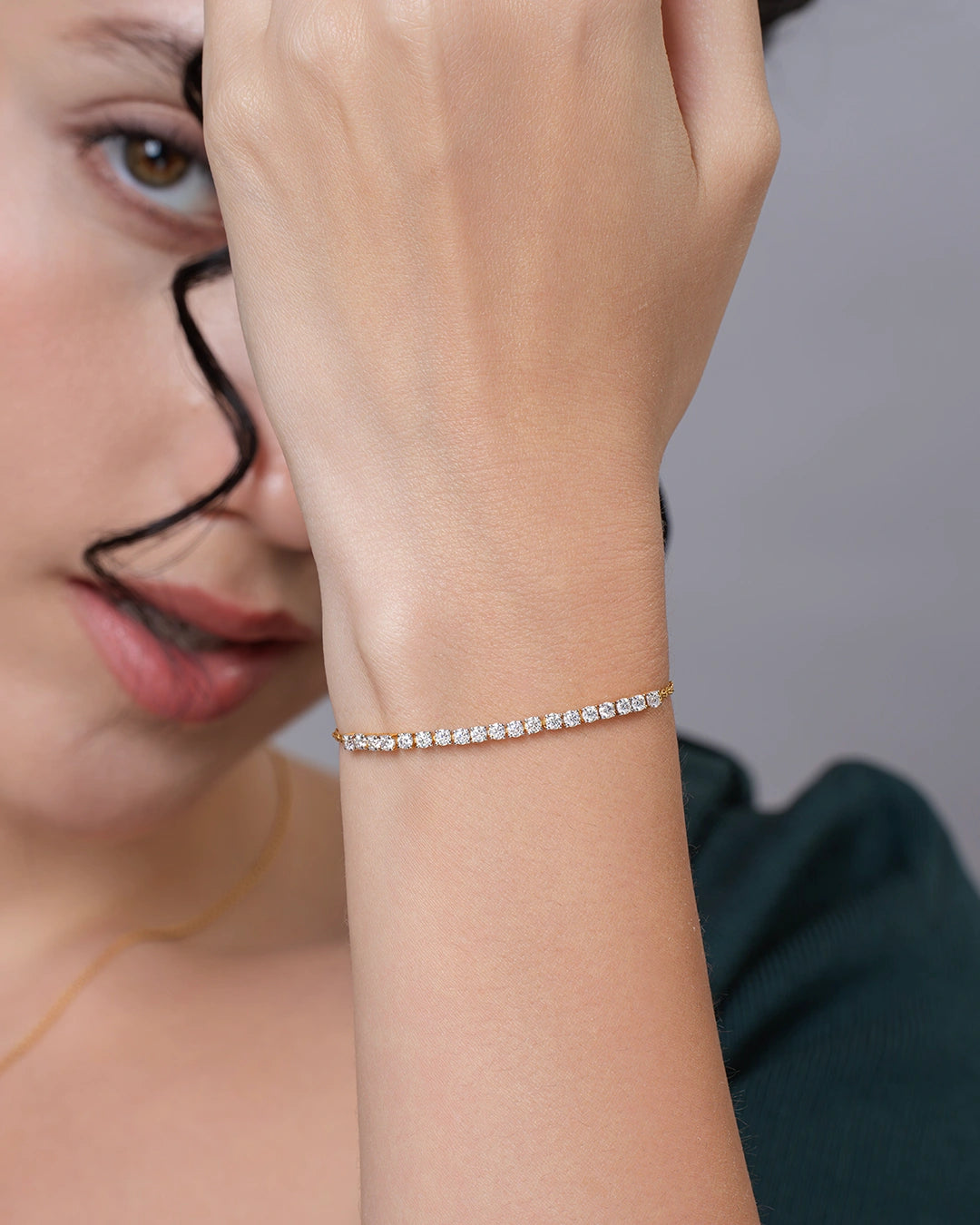 Diamond Curve Bracelet