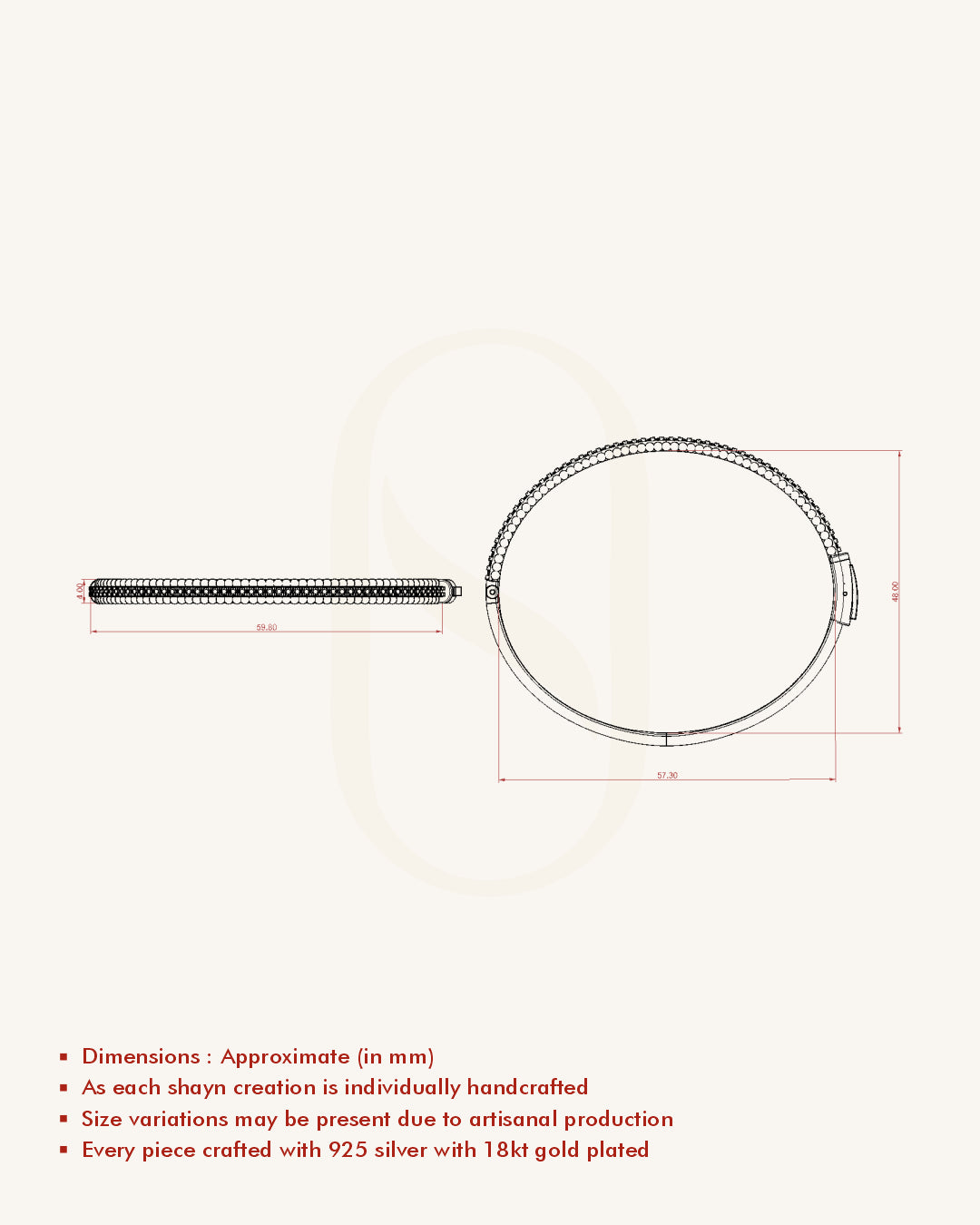 Beaded Edge Bracelet