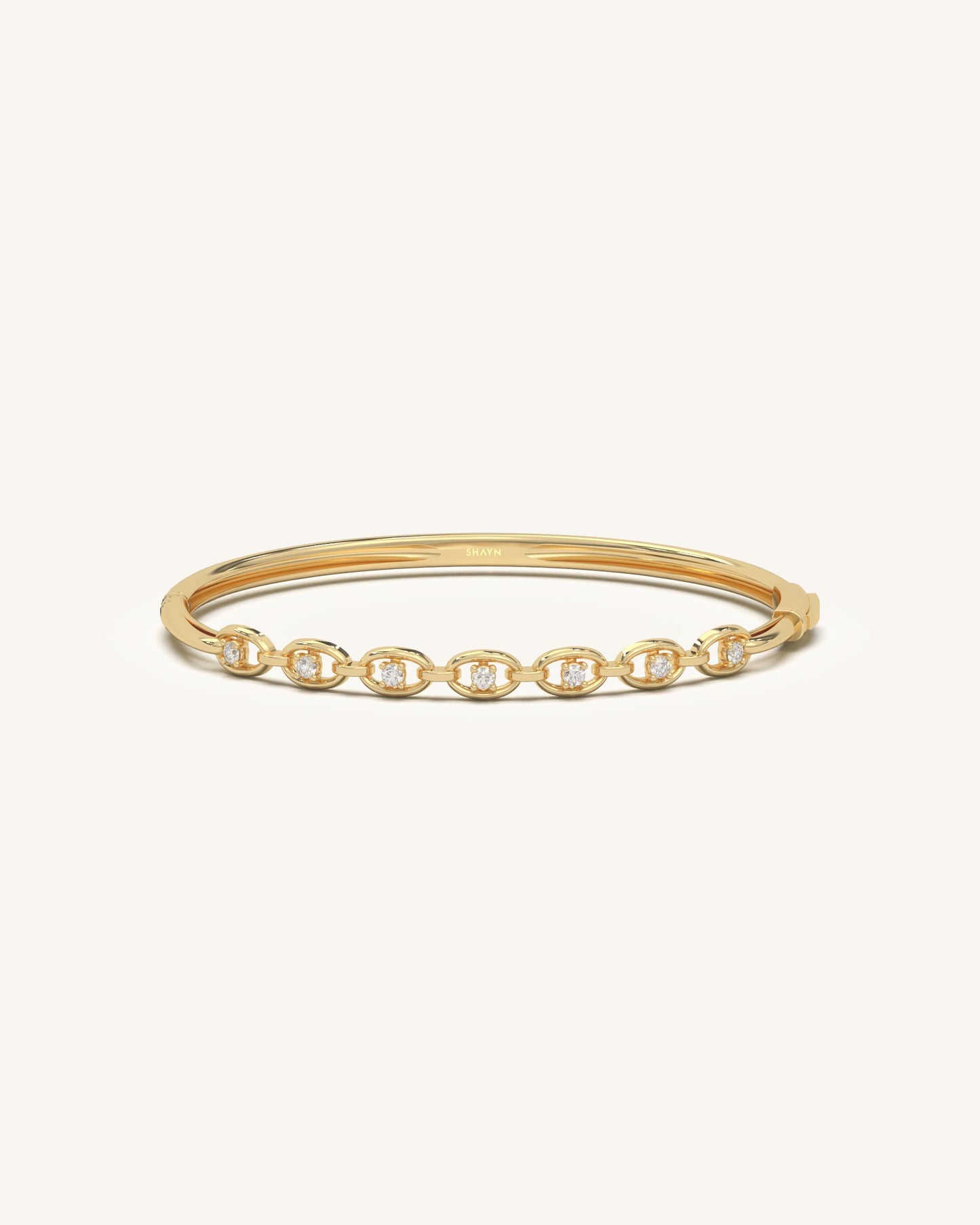Oval Link Diamond Bracelet