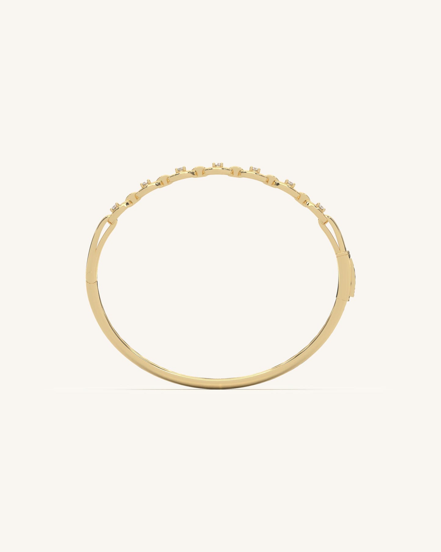 Oval Link Diamond Bracelet